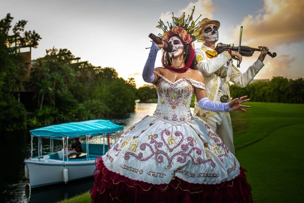 celebrando Día de muertos